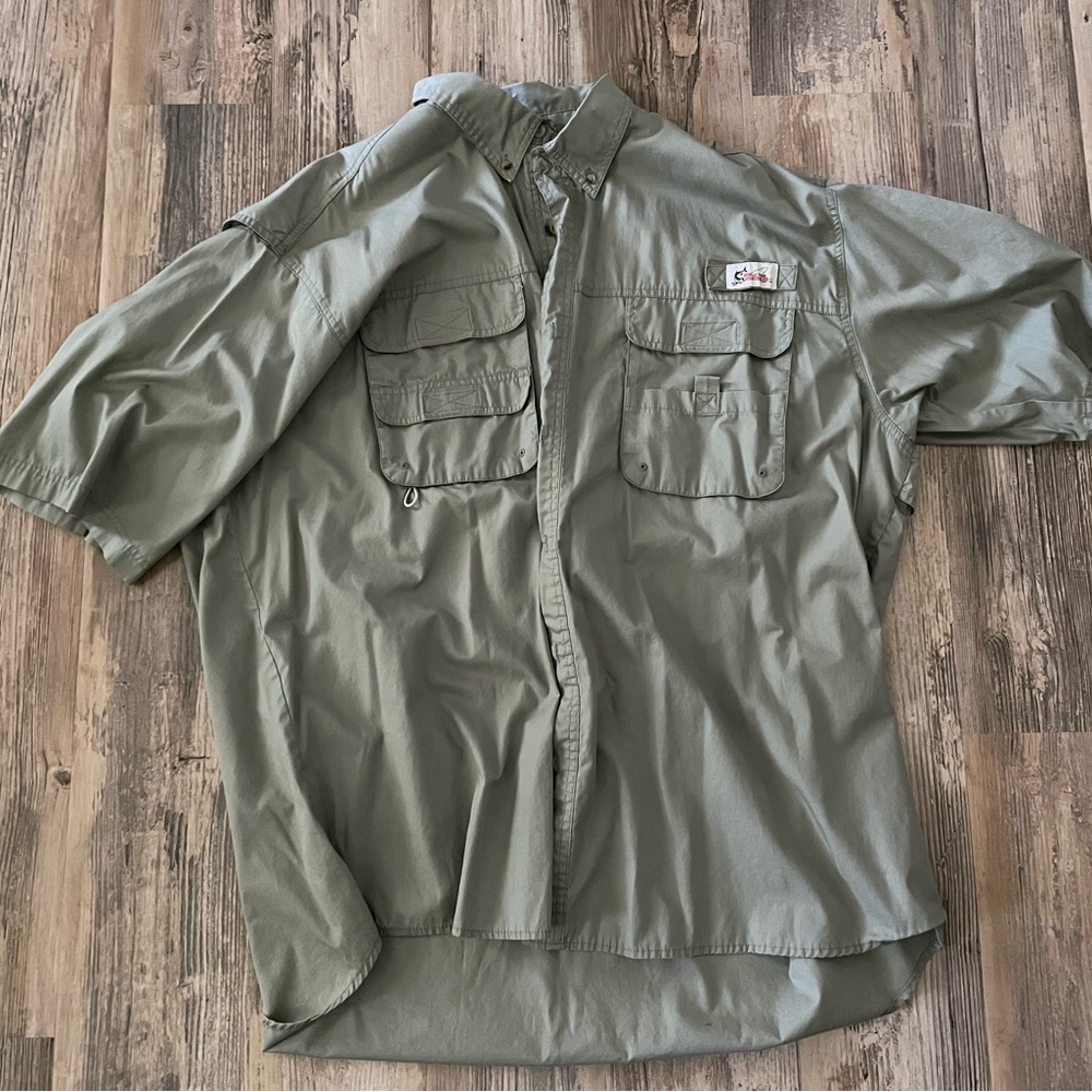 World Wide Sportsman 3XL. Short sleeve fishing shirt.